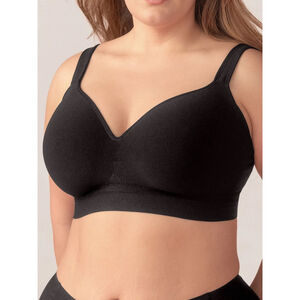 Shapermint Essentials Sweetheart Wireless Contour Bra Black XL NWT